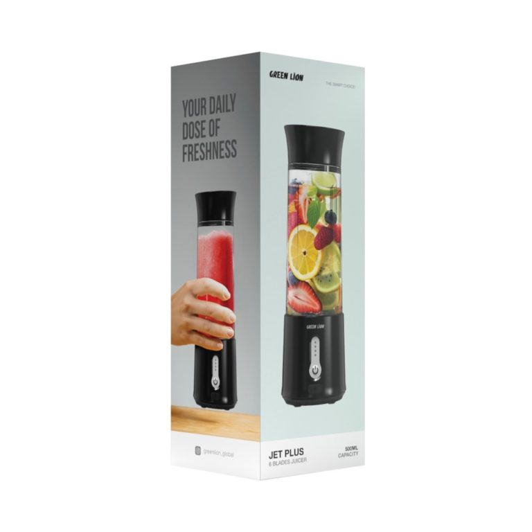 شیکر شارژی گرین لاین مدل Jet Plus Six Blades Juicer گنجایش 0.5 لیتر 188607-188614-187607