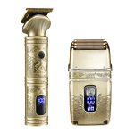 ماشین اصلاح موی سر تریمر وی جی آر مدل V-649 به همراه ماشین اصلاح صورت فویلی مدل 01، با قابلیت اصلاح با شماره صفر، ضد آب، منبع انرژی باتری قابل شارژ، جنس تیغه تیتانیوم پیشرفته، استیل ضد زنگ، مدت زمان استفاده پس از شارژ 80 و 200 دقیقه