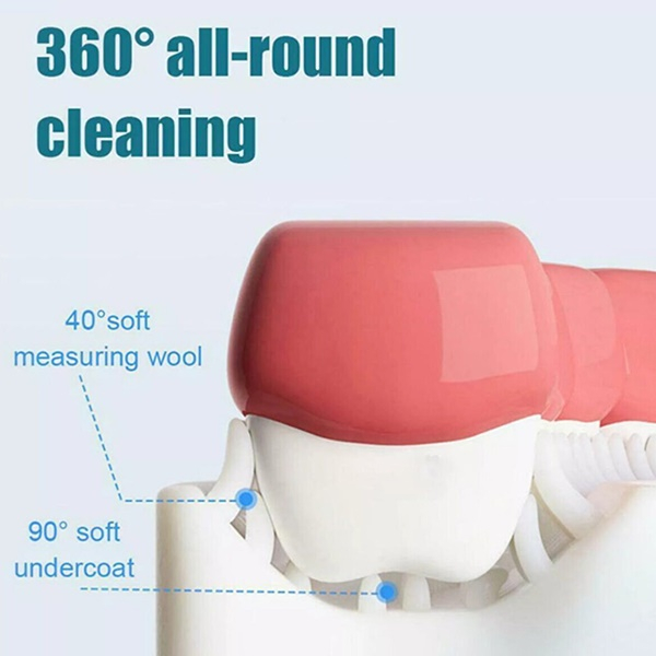 مسواک کودک مدل سیلیکونی چرخشی سری U