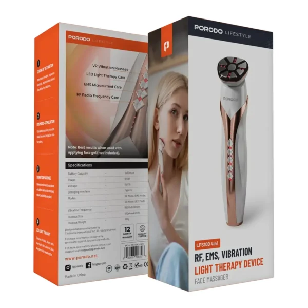 دستگاه نور درمانی ارتعاشی پورودو مدل PORODO RF SKIN REJUVENATE LFST100