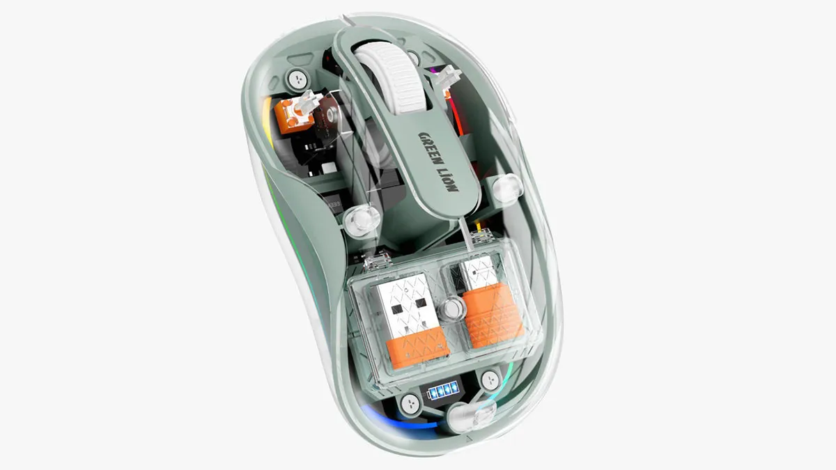 Green-Lion-Turtle-Wireless-Mouse موس بی سیم گرین لاین مدل Turtle 185095 185118 - Image 1