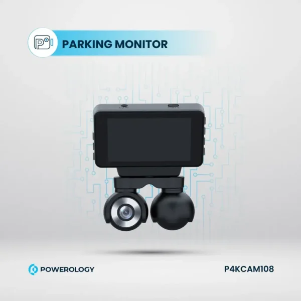 دوربین خودرو پاورولوژی مدل P4KCAM108 ۴K دو دوربین 108158