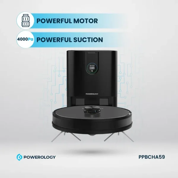 جارو رباتیک رومبا و تی هوشمند برند پاورولوژی مدل PPBCHA59 مخزن اتوماتیک558928