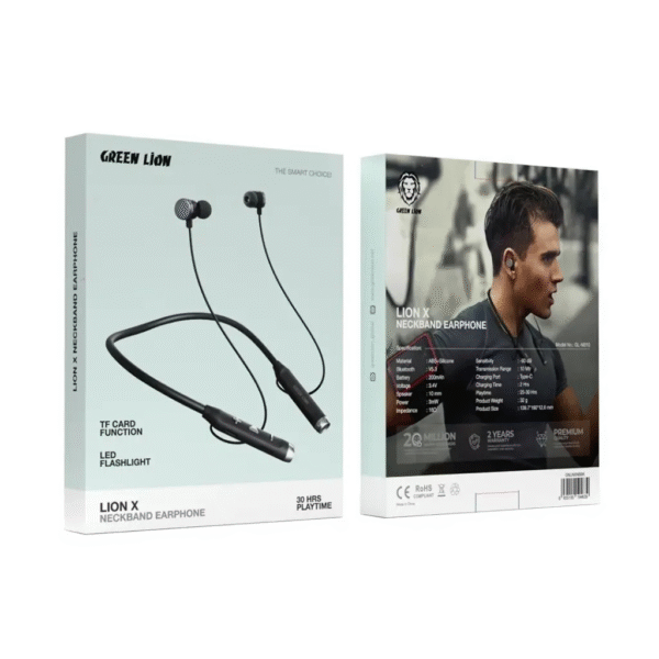 هندزفری گردنی گرین لاین Lion X Neckband Earphone194639