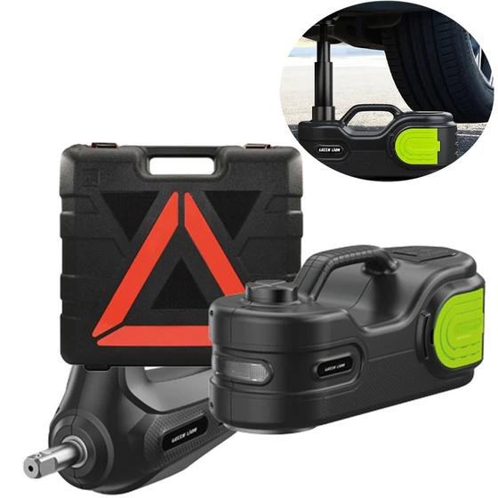 جک شارژی ۳ کاره گرین 193250 electric car jack kit