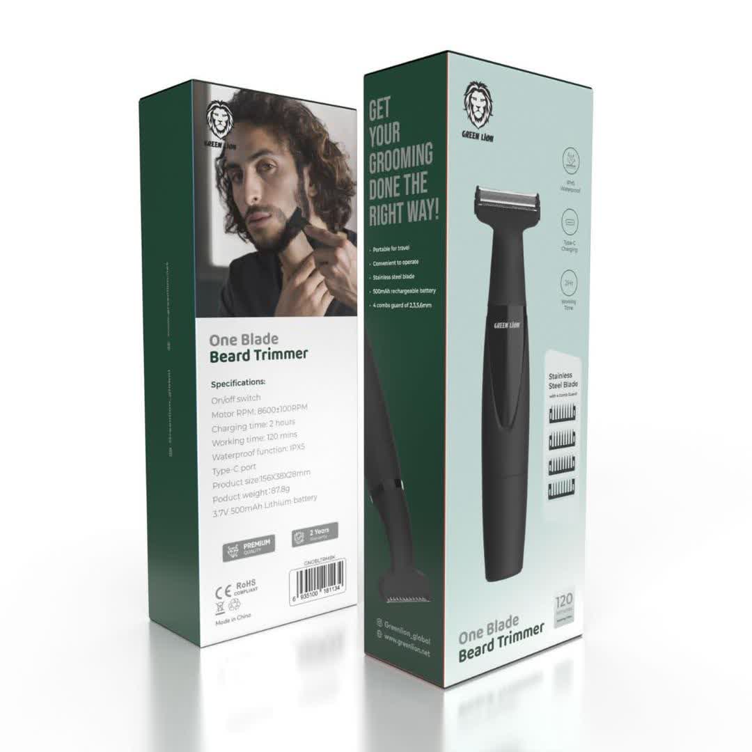 photo8944467752.webp دستگاه اصلاح کننده ریش وان بلید گرین Green One Blade Beard Trimmer181134 - Image 1