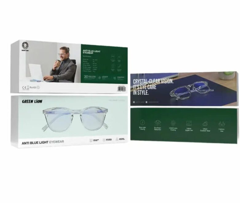 عینک-بلوکات-800x800 عینک محافظ چشم آنتی بلو لایت گرین لاین Green Lion Anti Blue Light Eyewear 907576 - Image 1