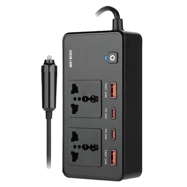 اینورتر فندکی خودرو گرین لاین مدل GC-200 توان 200 وات 195513