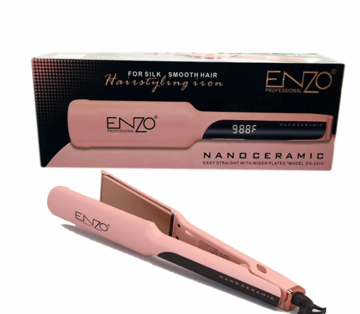 Professional ceramic electric hair straightener ENZO EN2415_00 اتو موی برقی سرامیکی حرفه ای انزو مدل ENZO 2415 - Image 1