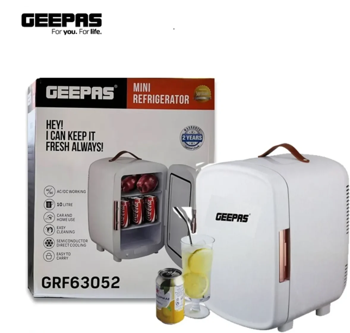 GRF63052_0 یخچال خودرو 10 لیتری جیپاس مدل GRF63052 - Image 1