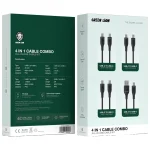 ست کابل شارژر 4 عددی گرین 149934